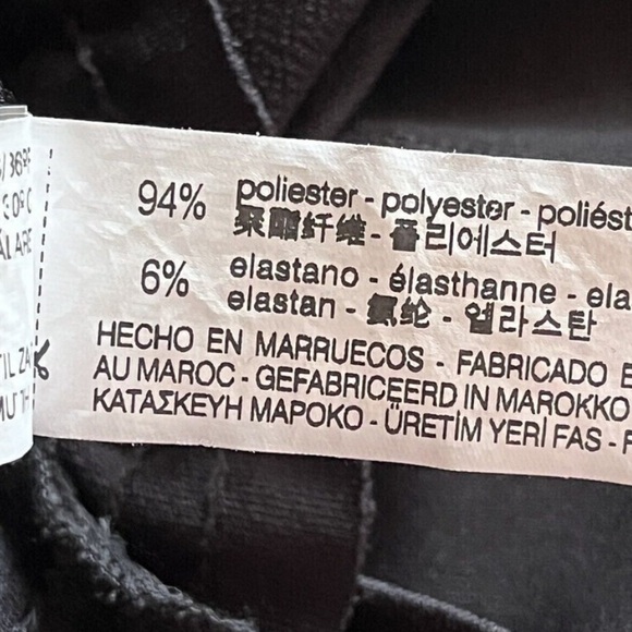 Zara WB Collection Black Cinched Waist Cropped Pullover Top S Goth Grunge Rodeo - Picture 8 of 10